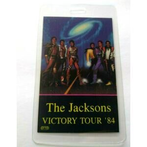 The Jacksons Victory Backstage Pass 1984 Original Michael Pop Soul Music Tour